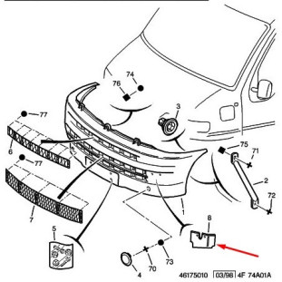 Cobertura Parachoque Peugeot Boxer 1994 a 2021 - Original