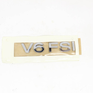 Emblema Logotipo V6 FSI Volkswagen Passat 2007 a 2012 - Traseiro - Original
