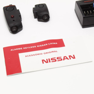 Kit Alarme com Keyless Nissan Livina 2010 a 2014 - Original