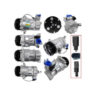 Compressor Ar Condicionado Volkswagen Spacefox 2014 a 2018 - Delphi