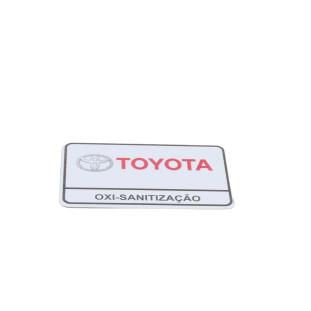 Etiqueta Oxy Sanitização Toyota Yaris 2019 a 2022 - Esquerdo ou Direito / Dianteiro ou Traseiro / Interno - Original
