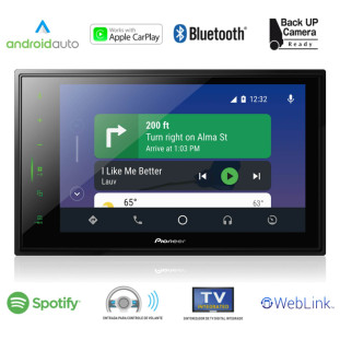 Multimídia Receiver Modular 8 Polegadas Bluetooth TV Digital Weblink - Pioneer