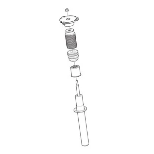 Amortecedor Completo Coxim Batente e Coifa Volvo Xc90 2017 a 2021 - Dianteiro - Original