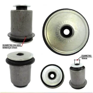 Bucha Maior Bandeja Toyota Hilux 2013 a 2021 - Dianteiro / Inferior - Sampel