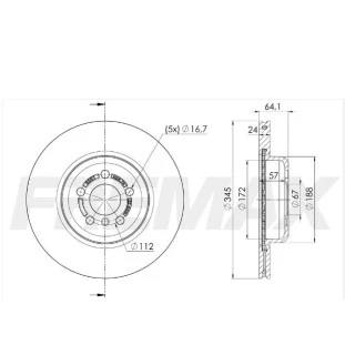 Disco Freio Bmw X7 2020 - Traseiro - Fremax