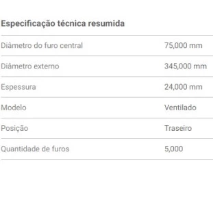 Disco Freio Bmw 545i 2004 a 2006 - Traseiro - Fremax