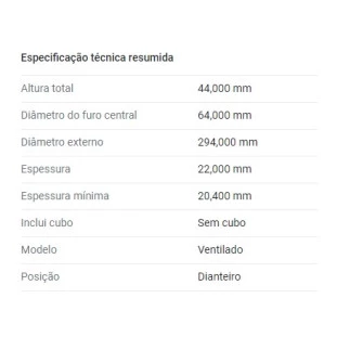 Disco Freio Mini Cooper 2008 a 2015 - Esquerdo ou Direito / Dianteiro - Fremax
