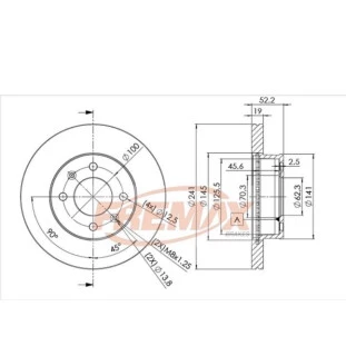 Disco Freio Ventilado Jac Motors J3 2010 a 2015 - Dianteiro - Fremax