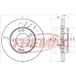 Disco Freio Ventilado Kia Sorento 2004 a 2009 - Esquerdo ou Direito / Dianteiro - Fremax