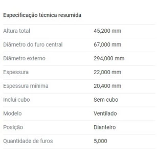 Disco de Freio Mini Cooper 2010 a 2016 - Esquerdo ou Direito / Dianteiro - Fremax