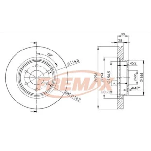 Disco de Freio Ventilado Nissan Frontier 2007 a 2021 - Esquerdo ou Direito / Dianteiro - Fremax