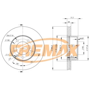 Disco de Freio Ventilado Renault Master 2003 a 2012 - Esquerdo ou Direito / Dianteiro - Fremax