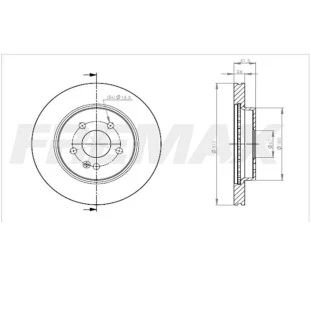 Disco de Freio Ventilado Mercedes Benz Ml320 1998 a 2001 - Esquerdo ou Direito / Dianteiro - Fremax