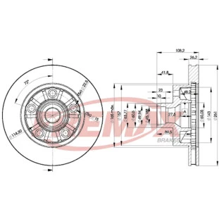 Disco de Freio Ventilado Ford Ranger 1997 a 2003 - Esquerdo ou Direito / Dianteiro - Fremax