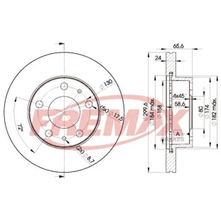 Disco de Freio Ventilado Fiat Ducato 1999 a 2021 - Esquerdo ou Direito / Dianteiro - Fremax