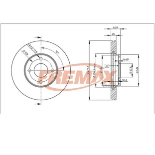 Disco de Freio Ventilado Ford Ecosport 2004 a 2012 - Esquerdo ou Direito / Dianteiro - Fremax