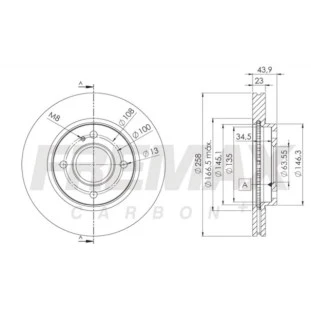 Disco de Freio Ventilado Ford Ka 2015 a 2021 - Esquerdo ou Direito / Dianteiro - Fremax