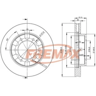 Disco de Freio Ventilado Chevrolet Chevrolet 1985 a 1995 - Esquerdo ou Direito / Dianteiro - Fremax