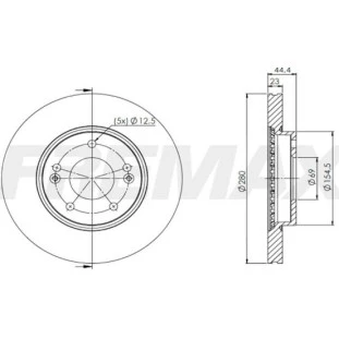 Disco de Freio Ventilado Hyundai Veloster 2012 a 2013 - Esquerdo ou Direito / Dianteiro - Fremax