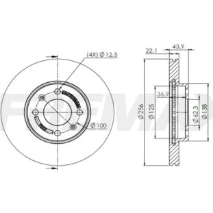 Disco de Freio Ventilado Hyundai Hb20 2013 a 2021 - Esquerdo ou Direito / Dianteiro - Fremax