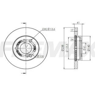 Disco de Freio Ventilado Renault Kwid 2018 a 2020 - Esquerdo ou Direito / Dianteiro - Fremax
