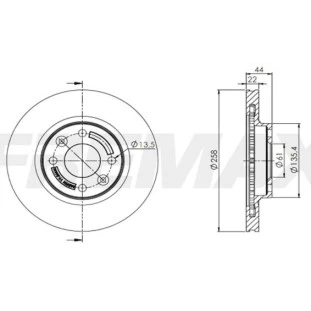 Disco de Freio Ventilado Renault Logan 2014 a 2022 - Esquerdo ou Direito / Dianteiro - Fremax