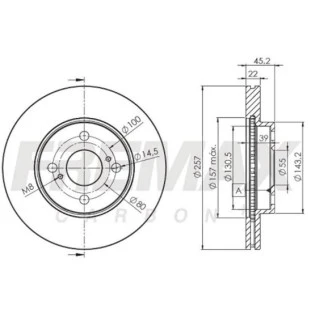 Disco de Freio Ventilado Toyota Yaris 2019 a 2022 - Esquerdo ou Direito / Dianteiro - Fremax