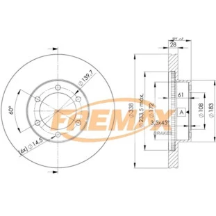 Disco de Freio Ventilado Toyota Hilux Sw4 2015 - Esquerdo ou Direito / Dianteiro - Fremax