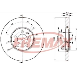 Disco de Freio Ventilado Volkswagen Polo 2007 a 2014 - Esquerdo ou Direito / Dianteiro - Fremax