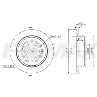 Disco de Freio Ventilado Toyota Hilux 2002 a 2021 - Esquerdo ou Direito / Traseiro - Fremax