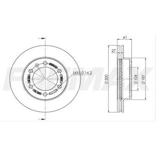 Disco de Freio Ventilado Chevrolet S10 2014 a 2022 - Esquerdo ou Direito / Dianteiro - Fremax