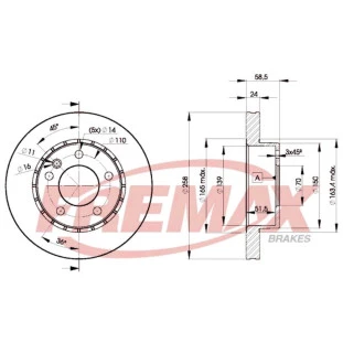 Disco de Freio Ventilado Chevrolet Omega 1994 a 1996 - Esquerdo ou Direito / Dianteiro - Fremax