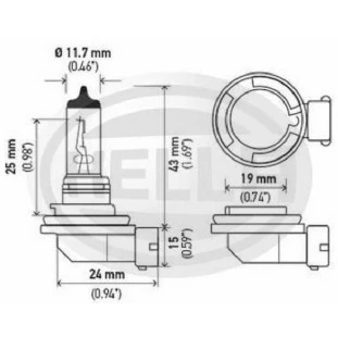 Lampada Farol - HELLA