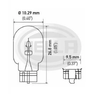 Lampada Pingo de Água Esmagado Kia Picanto 2006 a 2009 - HELLA