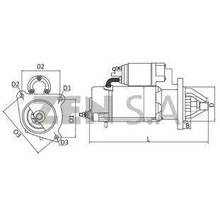 Motor de Partida Kia Bongo K2700 1998 a 2003 - Zen