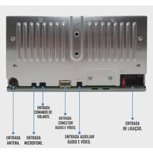Multimídia Receiver 6.2 Polegadas Weblink Bluetooth Entrada Câmera de Ré - Pioneer