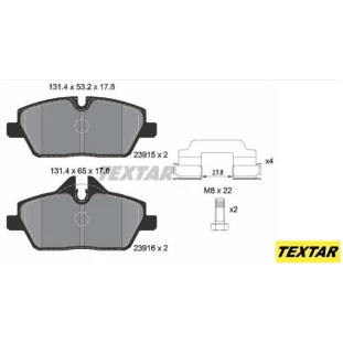 Pastilha Bmw 120i 2005 a 2012 - Dianteiro - Textar
