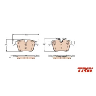 Pastilha Freio Land Rover Discovery 2016 a 2020 - Traseiro - TRW