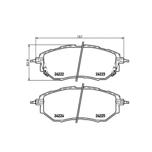 Pastilha Freio Subaru Legacy 2010 a 2011 - Dianteiro - Textar