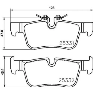 Pastilha Freio Bmw X1 2015 a 2021 - Traseiro - BREMBO