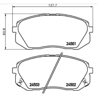 Pastilha de Freio Kia Carens 2009 a 2013 - Dianteiro - Textar