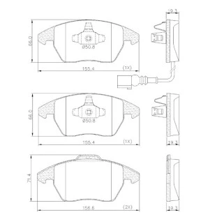 Pastilhas de Freio Volkswagen Bora 2001 a 2010 - Dianteiro - Bosch