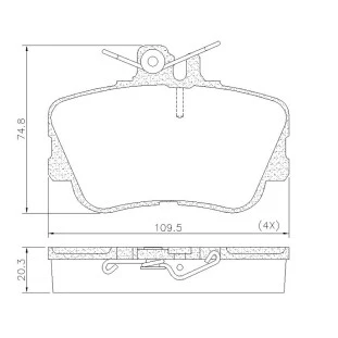 Pastilhas de Freio Mercedes Benz C 200 2010 a 2014 - Dianteiro - Fras-le
