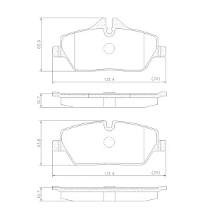 Pastilhas de Freio Mini Cooper 2012 a 2014 - Dianteiro - Fras-le