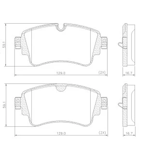 Pastilhas de Freio Audi A4 2016 a 2021 - Traseiro - Fras-le