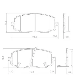 Pastilhas de Freio Kia Picanto 2006 a 2011 - Dianteiro - Fras-le