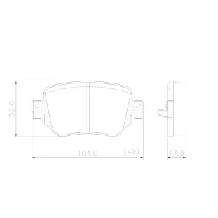 Pastilhas de Freio Audi A1 2012 a 2018 - Traseiro - Fras-le