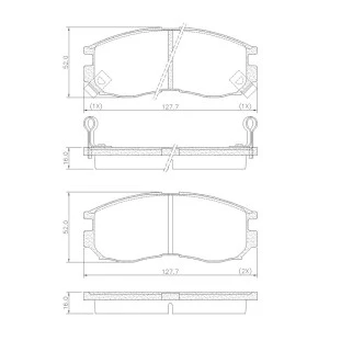 Pastilhas de Freio Mitsubishi Space 1993 a 2004 - Dianteiro - Fras-le