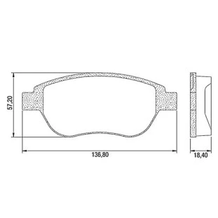Pastilhas de Freio Citroen C3 2003 a 2015 - Dianteiro - Bosch
