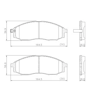 Pastilhas de Freio Nissan Frontier 2002 a 2004 - Dianteiro - Fras-le